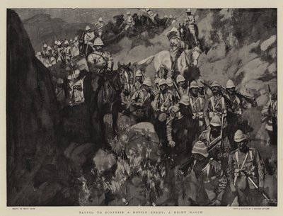 Tentative de surprendre un ennemi mobile, une marche de nuit - Frank Craig